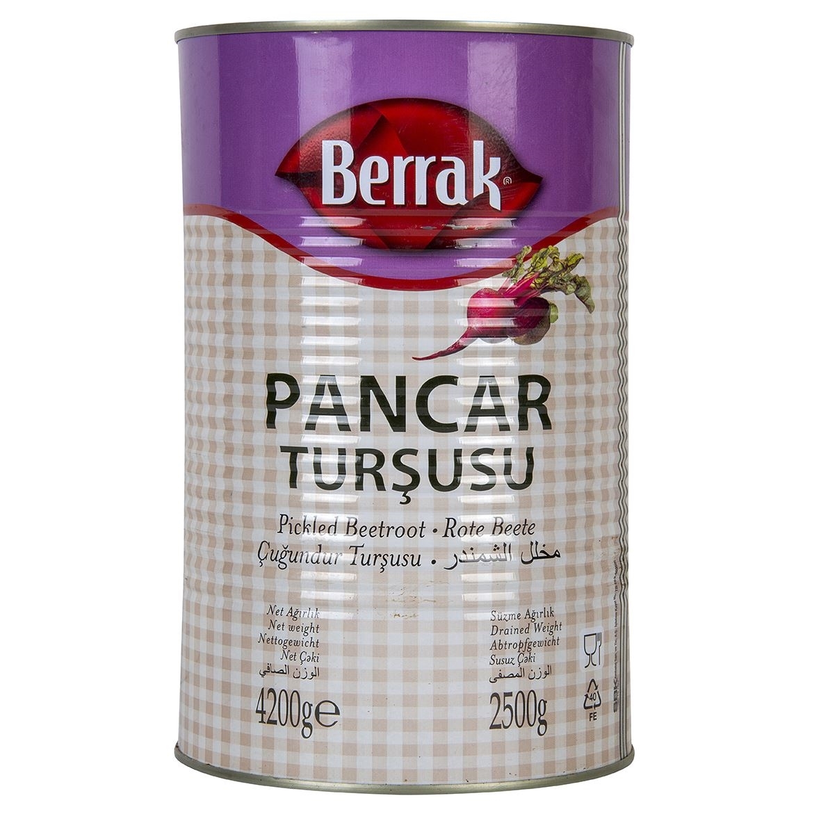 Berrak Pancar Turşusu 4200 gr ( Brüt )