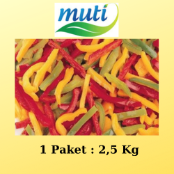 Muti Donuk Mix Şerit Biber 2,5 Kg