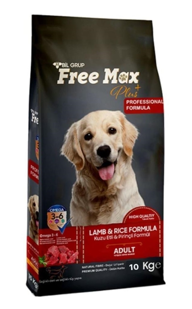 Free Max Köpek Maması Kuzu Etli Pirinçli 10 Kg