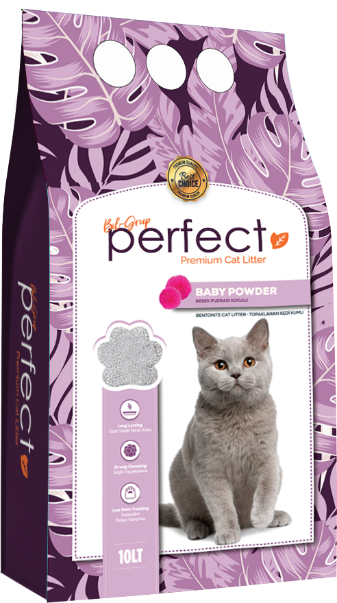 Perfect Bebek Pudralı Kedi Kumu 10 lt